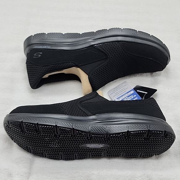 SKECHERS WORK RELAXED-FIT MEMORY FOAM WATER SLIP RESISTANT MENS 12 NWB BLACK ⚫️ - Picture 11 of 16